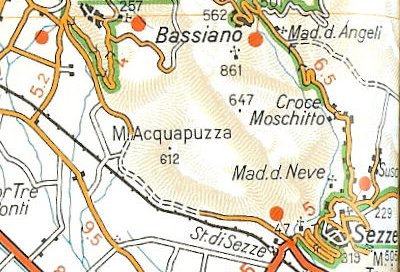 Mappa del percorso della
tappa Sezze-Bassiano
(44256 bytes)